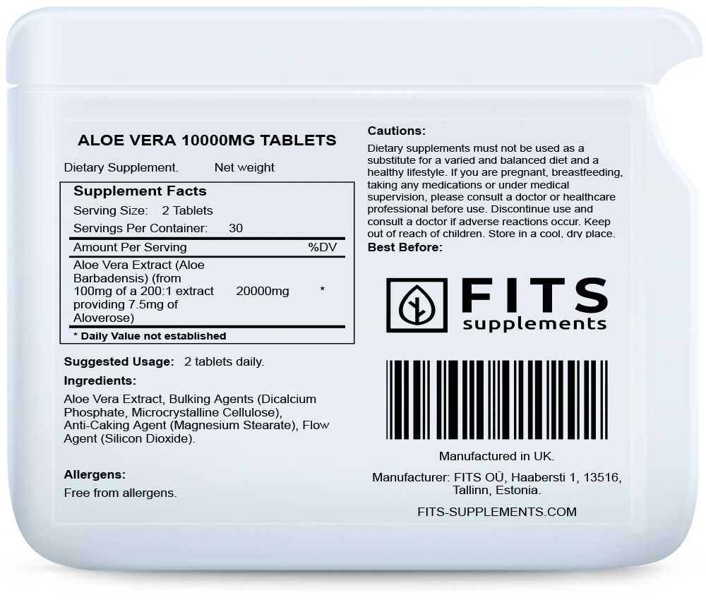 Aloe Vera 10000 mg 60 tabletti