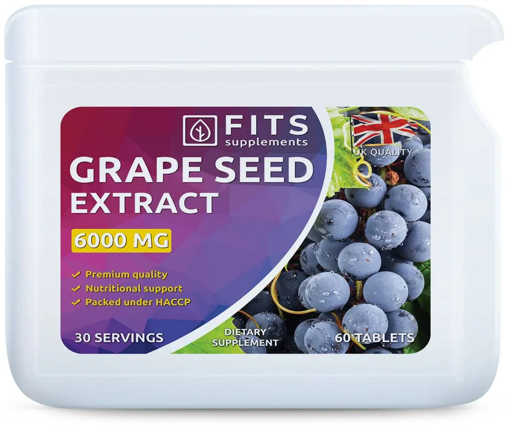 Grape Seed Extract 6000mg 60 tablets - FITS Dietary Supplements