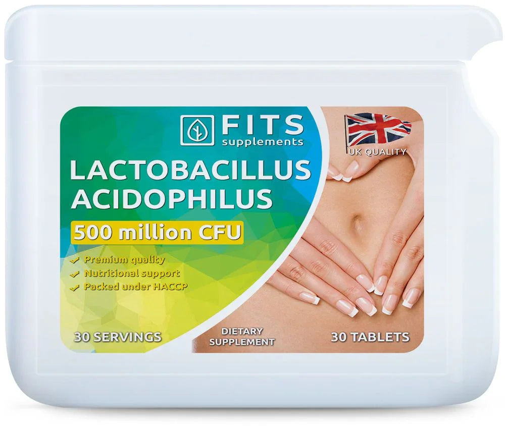 Lactobacillus Acidophilus 50mg 30 tablets - FITS Dietary Supplements