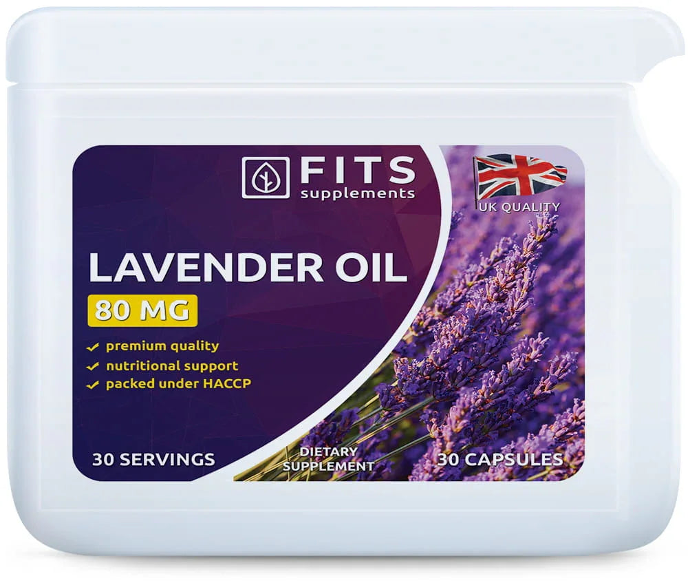 Lavender Oil 80mg 30 capsules - FITS Dietary Supplements