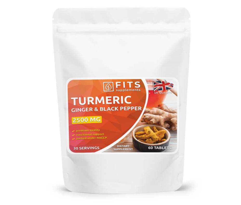 Turmeric Strong 2500mg with Ginger and Black Pepper 60 tablets