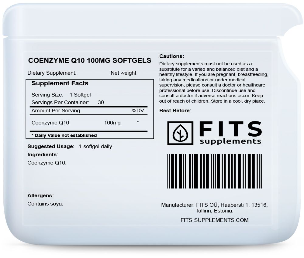 Koensüüm Q10 100 mg 30 kapslit