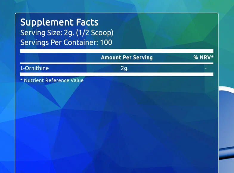 L-Ornithine powder 200g - FITS Dietary Supplements