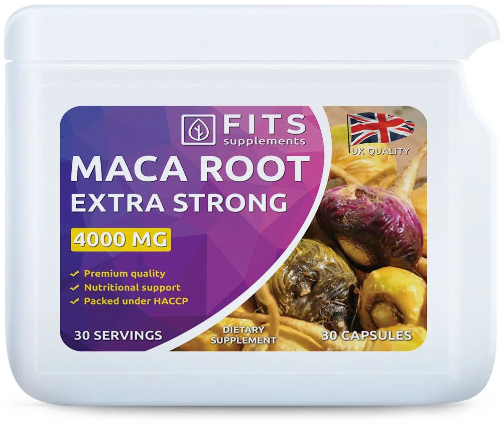 Maca Extra Strong 4000mg 30 capsules - FITS Dietary Supplements