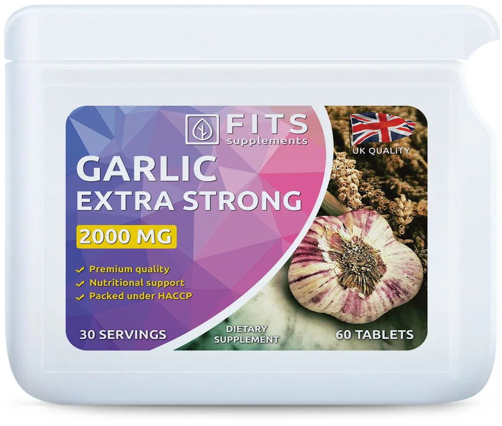 Garlic Extra Strong 2000mg 60 tablets - FITS Dietary Supplements