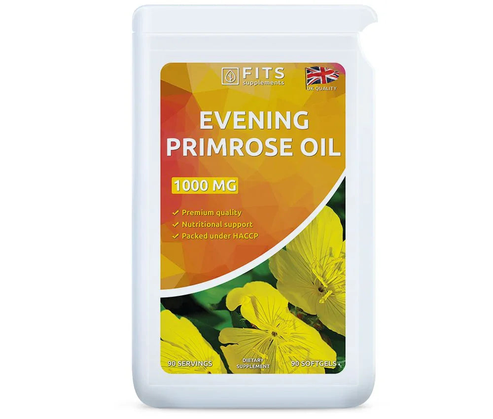 Evening Primrose Oil 1000mg 90 softgels - FITS Dietary Supplements