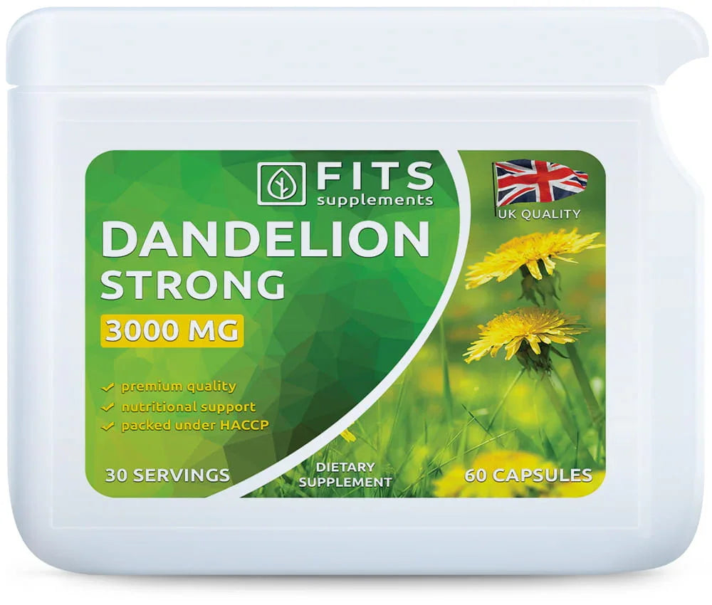 Dandelion 3000mg 60 capsules - FITS Dietary Supplements