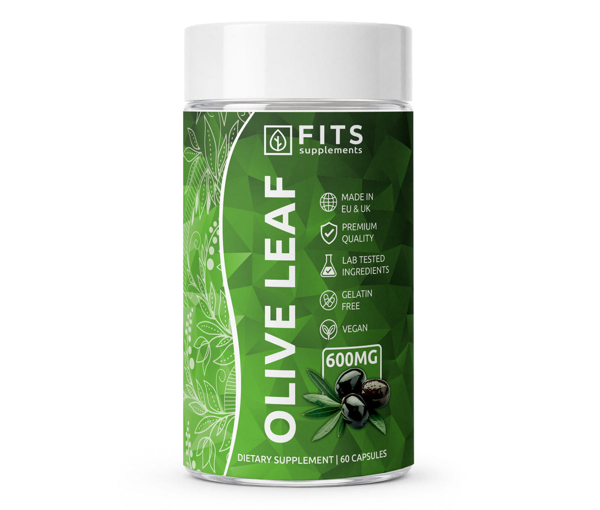 Лист оливы 600mg, 60 капсул
