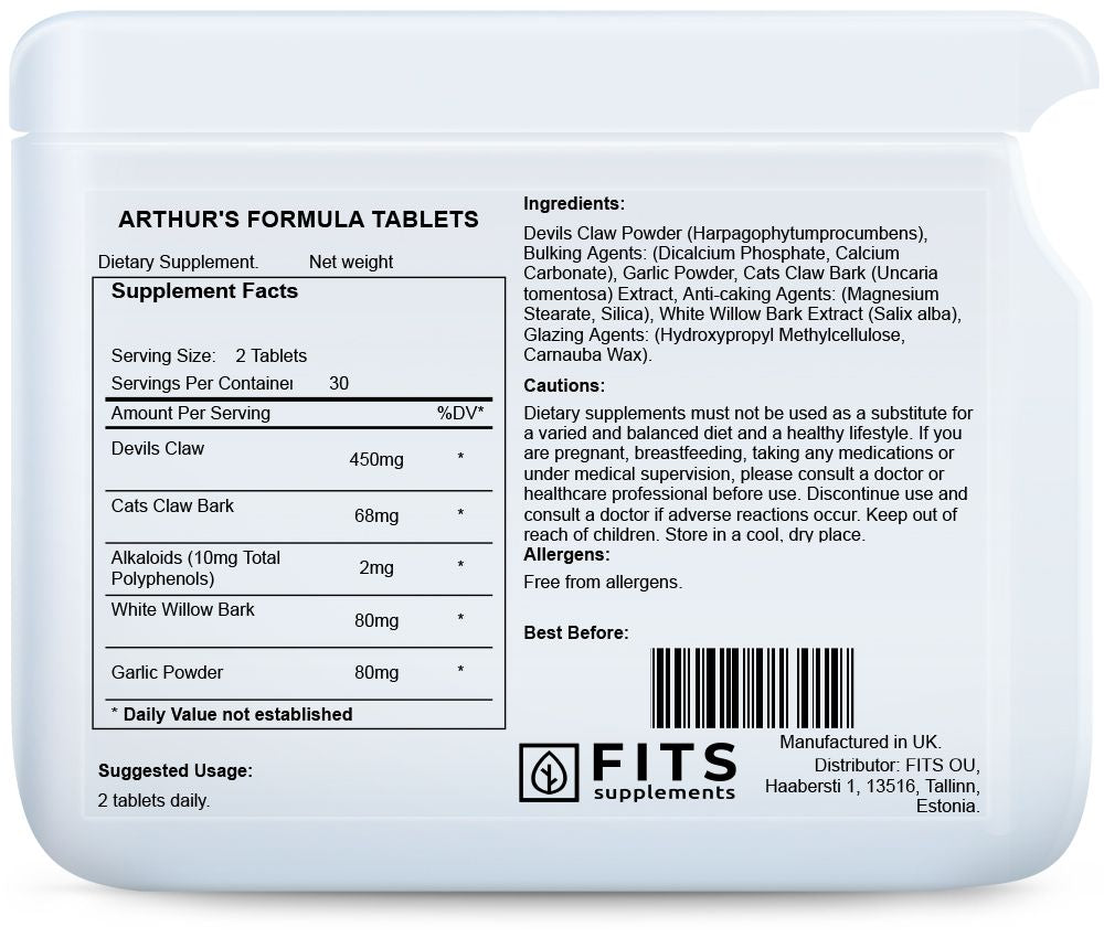 Arthur's Formula liigestele 60 tabletti