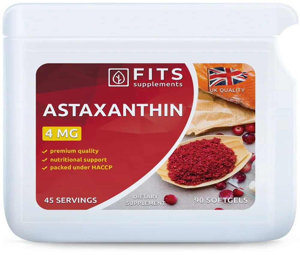 Astaxanthin 4mg 90 softgels - FITS Dietary Supplements