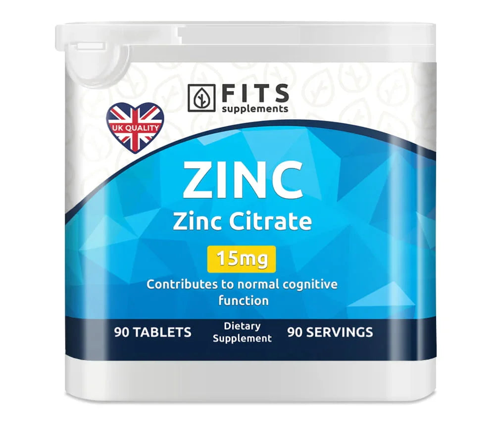 Zinc 15mg 90 tablets - FITS Dietary Supplements