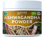 BIO Organic Ashwagandha powder 300g - FITS Dietary Supplements