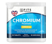 Chromium 500mcg 90 tablets - FITS Dietary Supplements
