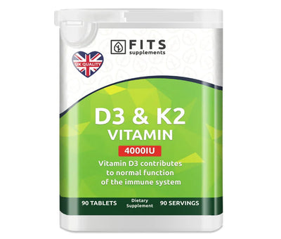 D3-Vitamiin 100 mcg (4000IU), K2-Vitamiin 90 tabletti