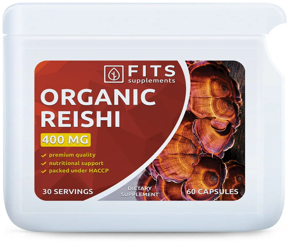 Organic Reishi 400mg 60 capsules - FITS Dietary Supplements