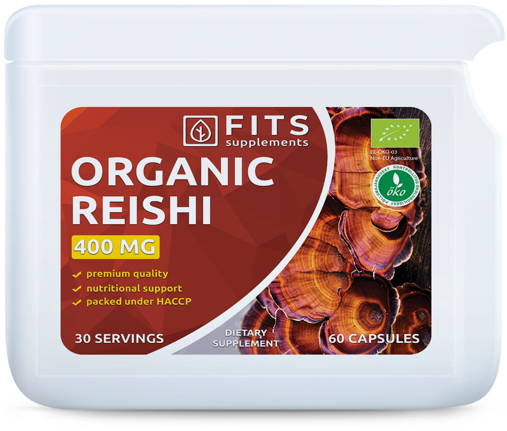 FITS Organic Reishi 400mg 60 kapselid