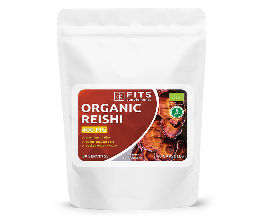 Organic Reishi 400mg 60 capsules