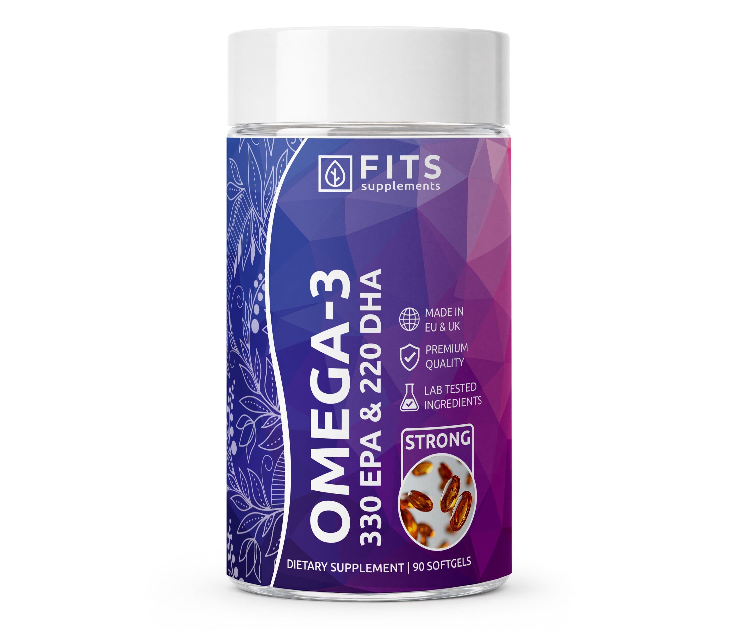 Омега-3 Strong: 330 EPA и 220 DHA, 90 мягких капсул