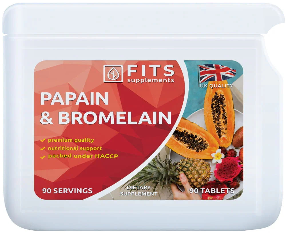 Papain and Bromelain 90 tablets - FITS Dietary Supplements