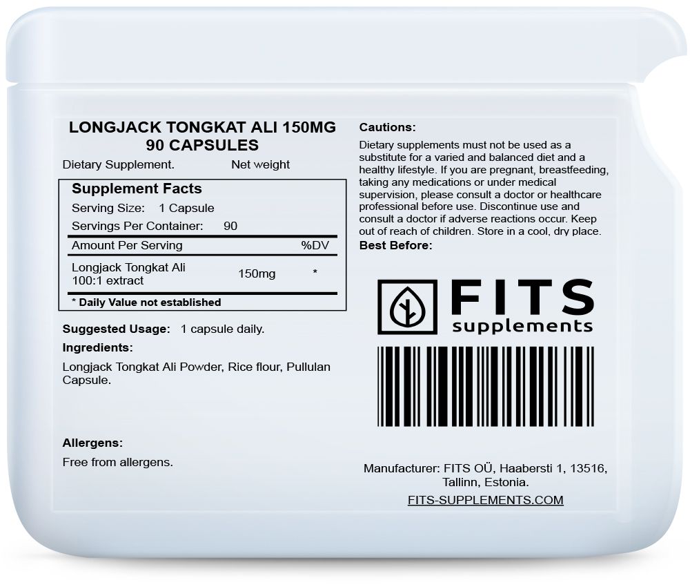 Longjack Tongkat Ali 150mg 90 капсул