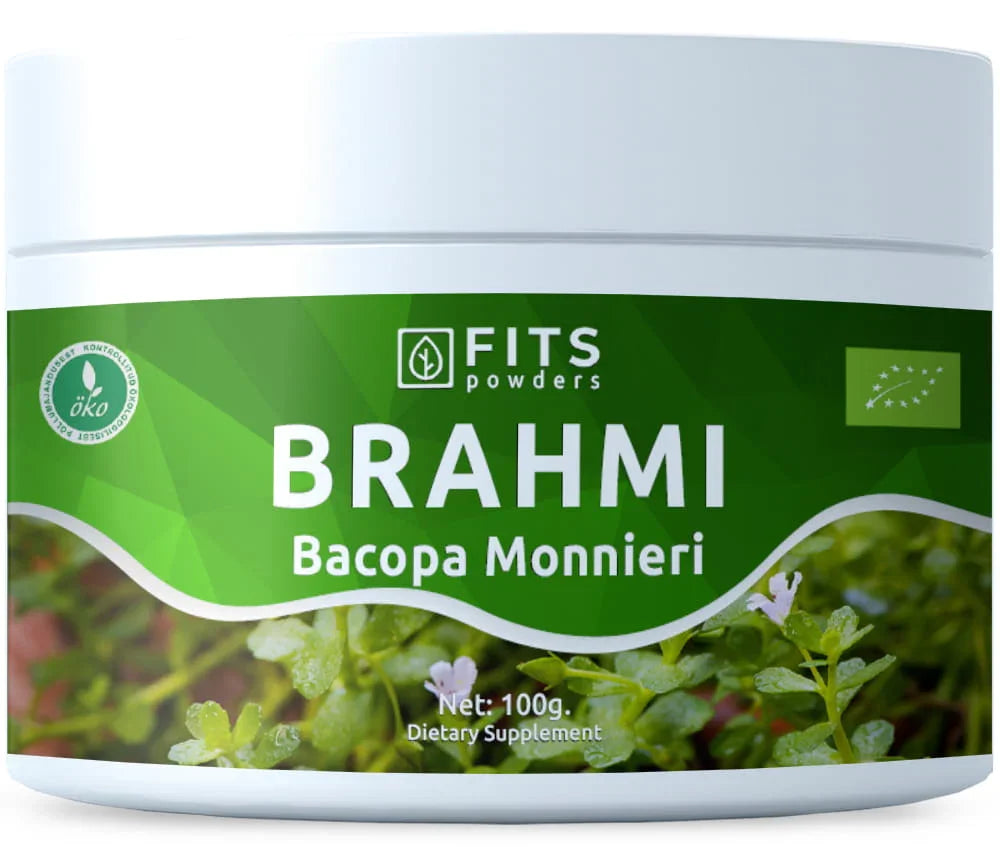 BIO Organic Brahmi (Bacopa Monnieri) powder 100g - FITS Dietary Supplements