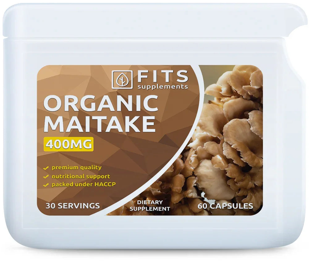 Organic Maitake 400mg 60 capsules - FITS Dietary Supplements