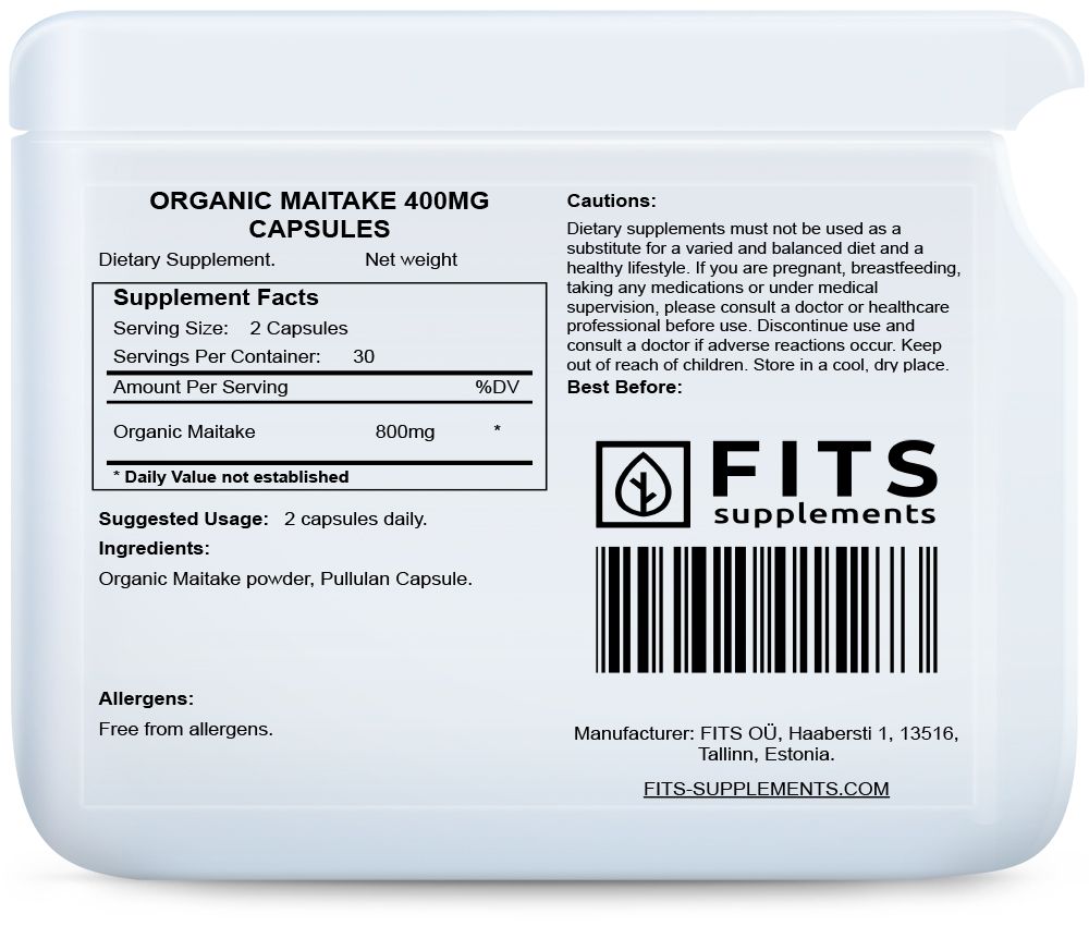 Mahe Maitake 400 mg 60 kapslit