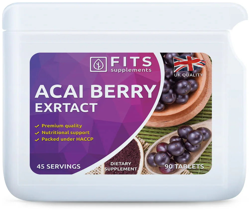Acai Berry 625mg 90 tablets - FITS Dietary Supplements