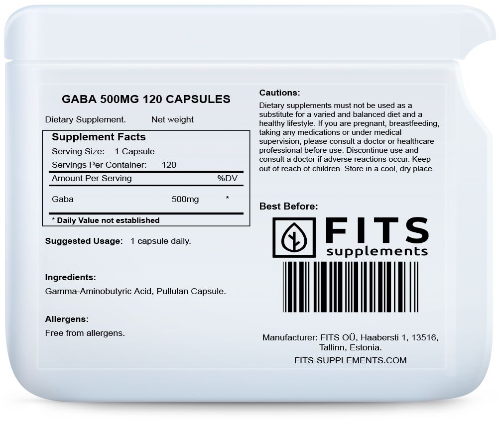 Gaba 500 mg 120 kapslit