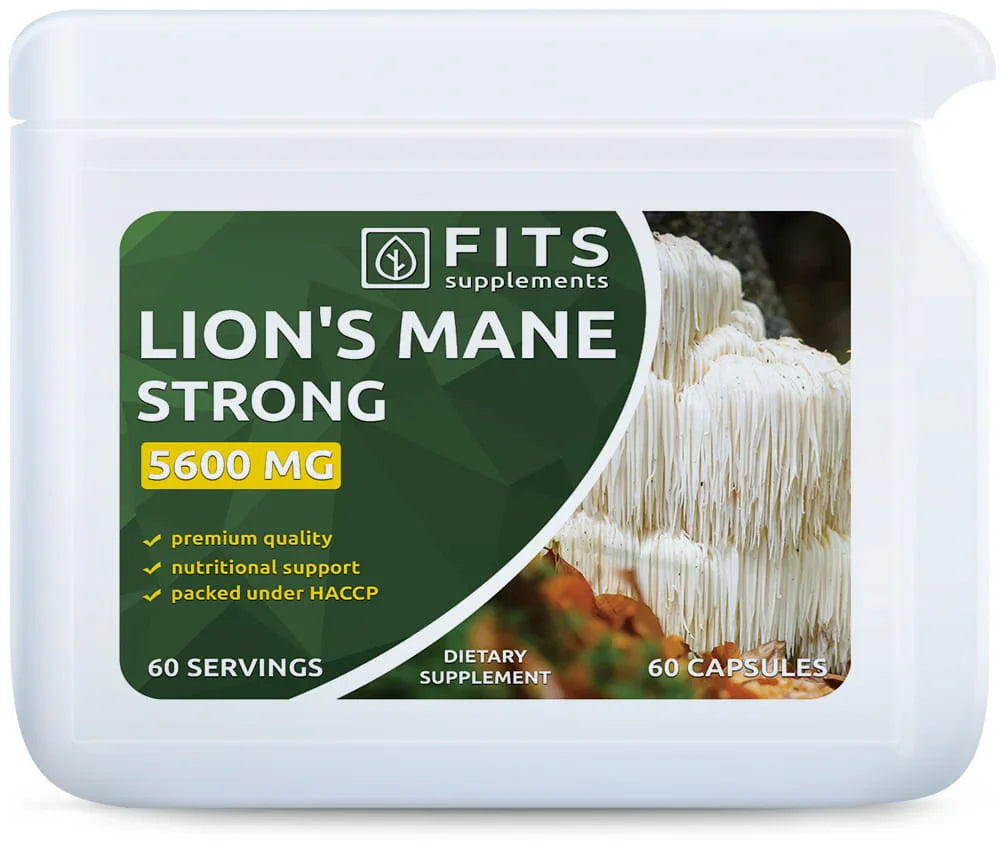 Lion's Mane Strong 5600mg 60 capsules - FITS Dietary Supplements