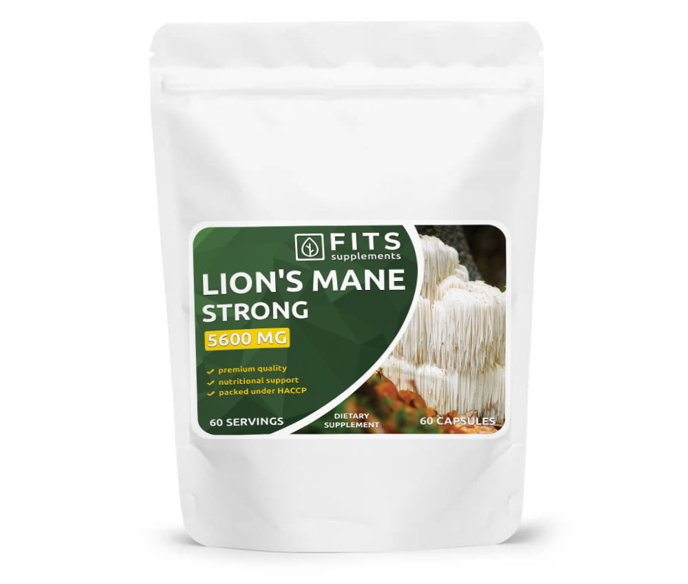 Lõvilakk seen (Lion's Mane) Strong 5600 mg 60 kapslit