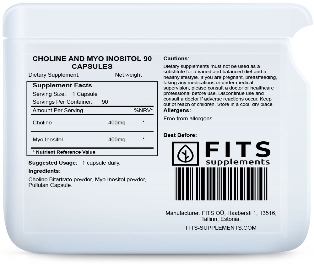 Холин и Мио инозитол 90 капсул