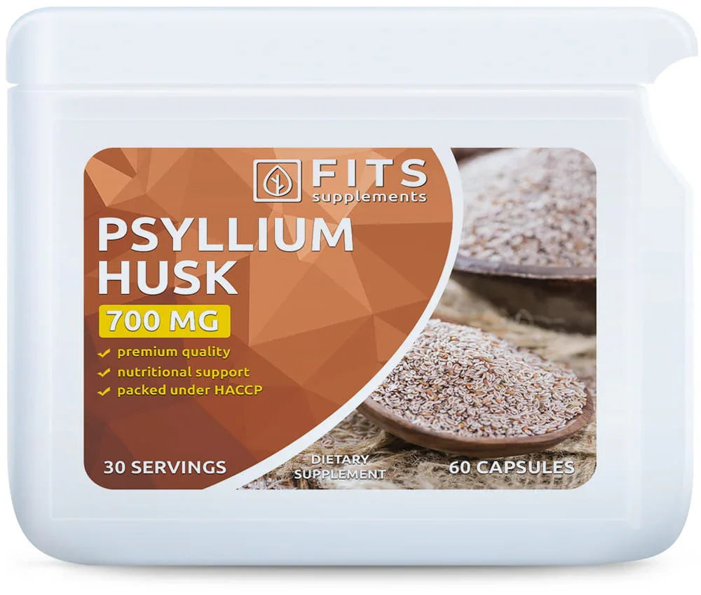 Psyllium Husk Organic 700mg capsules - FITS Dietary Supplements