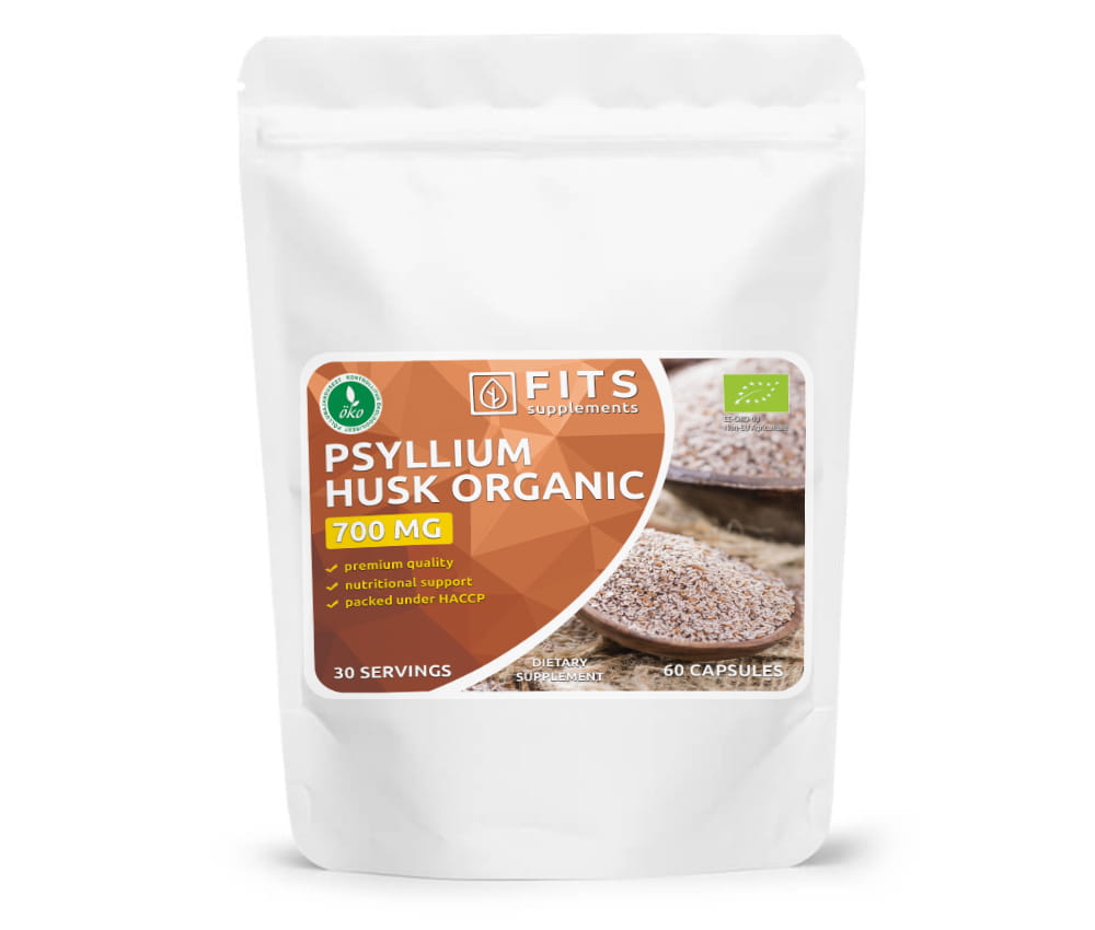Psyllium Husk Organic 700mg capsules