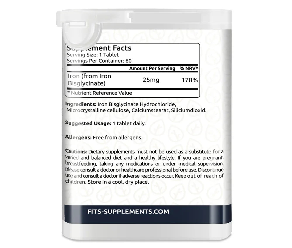 Raud bisglütsinaat 25mg 60 tabletti