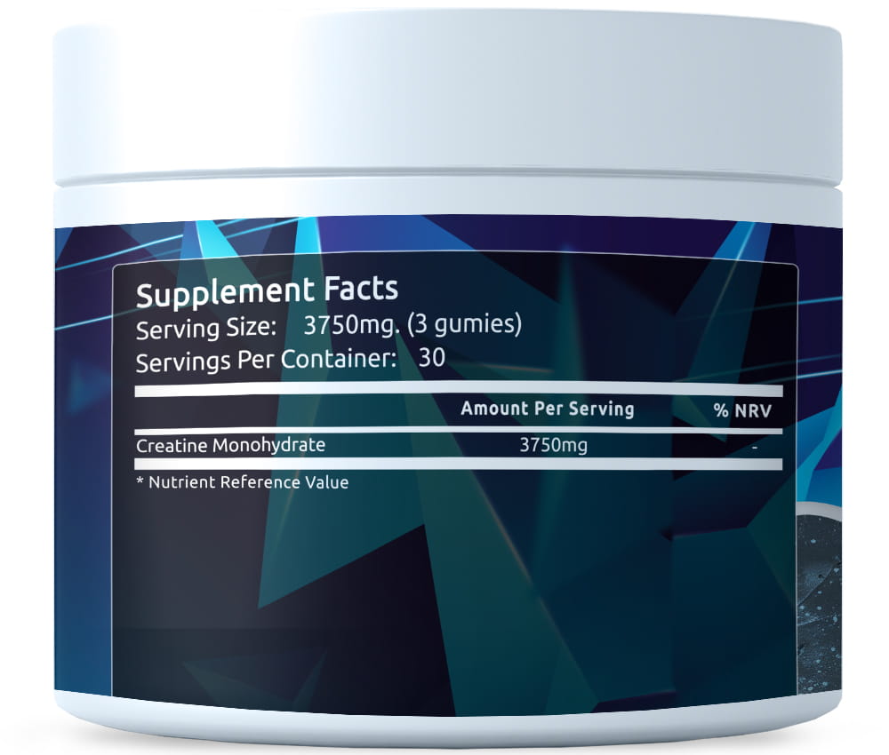 Kreatiin monohüdraat 3750 mg 90 närimiskommi