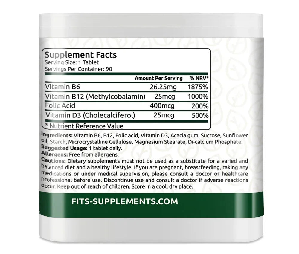 Neuro Vitamin 90 tablets - FITS Dietary Supplements