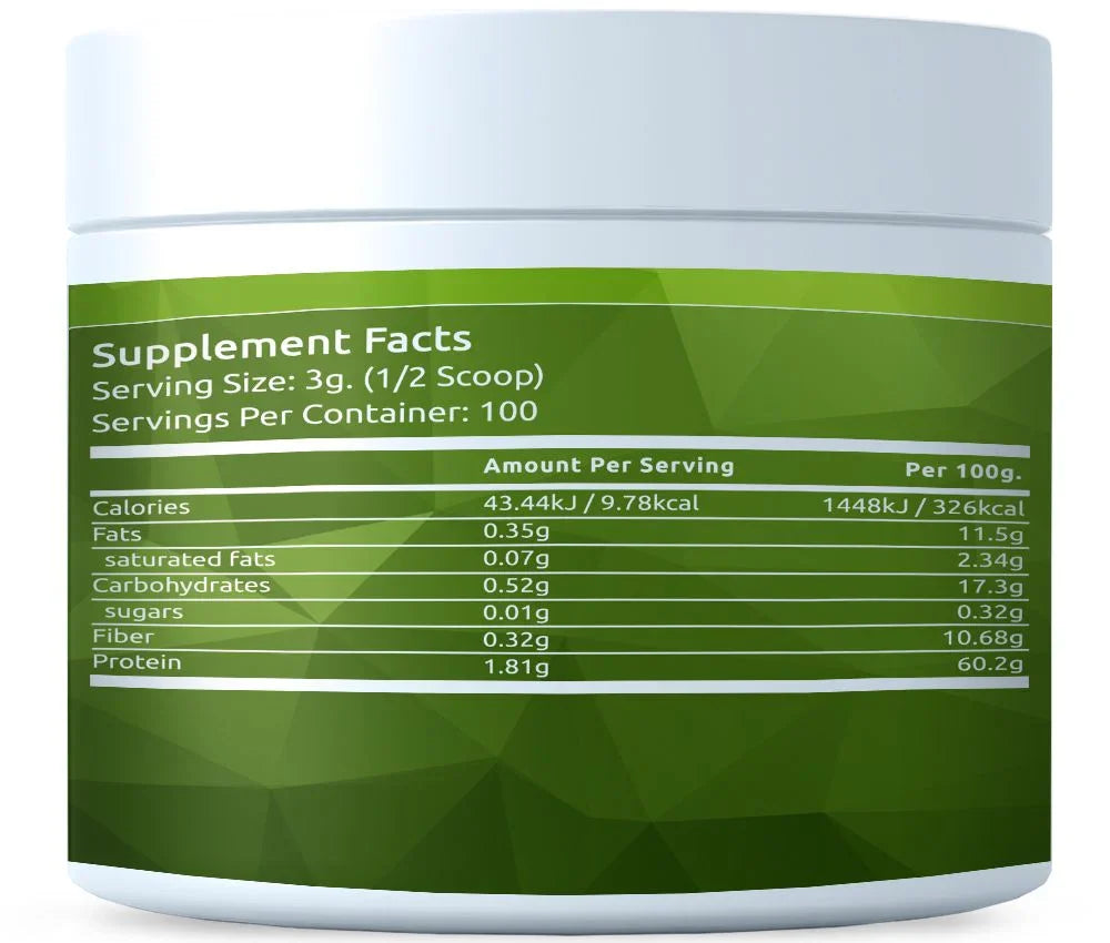 BIO Organic Chlorella powder 300g - FITS Dietary Supplements