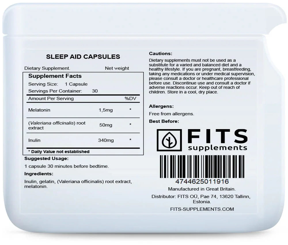 Sleep Boost 30 capsules - FITS Dietary Supplements