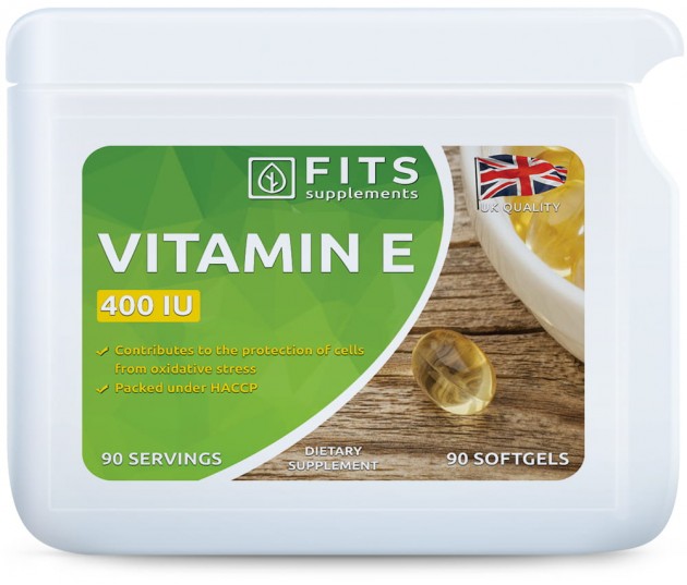Vitaminas E 400 IU 90 kapsulės