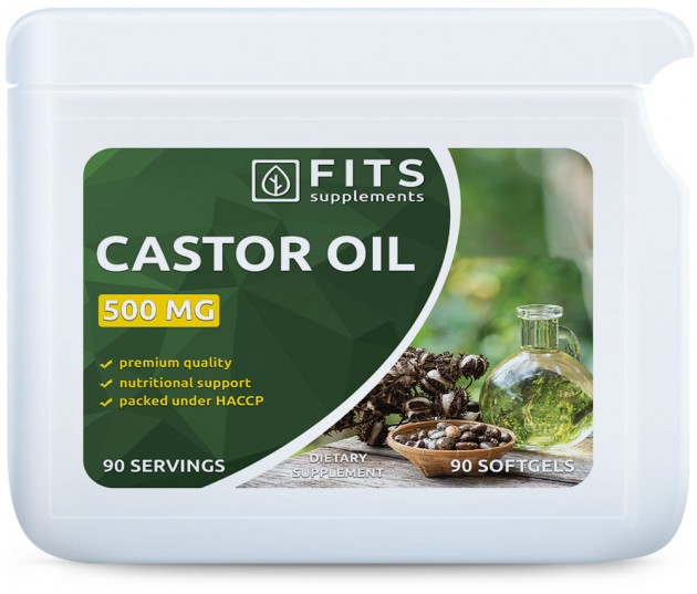 Castor Oil 500mg 90 softgels