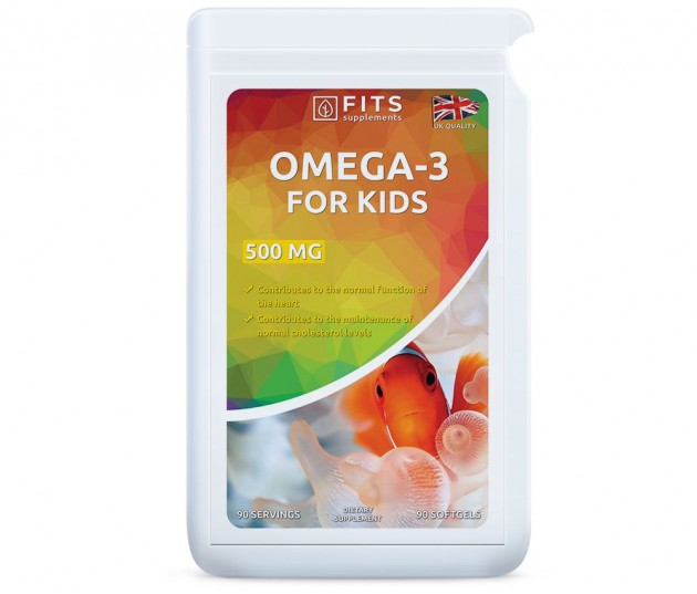 Omega-3 bērniem 500 mg N90 kapsulas