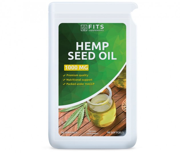 Hemp seed oil 1000mg 90 kapsulas