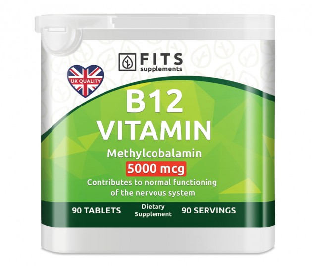 B12-Vitamiin Strong 5000 mcg tabletid N90
