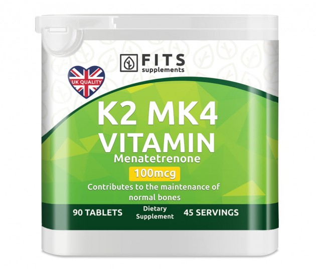 K2-vitamiini MK4 100mcg 90 tablettia