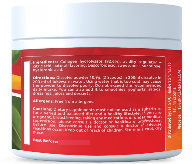 Premium Collagen Juicy Mango 325g powder