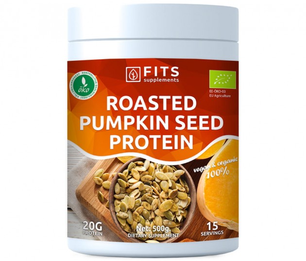Organic Roasted Pumpkin Seed protein 500g pulveris